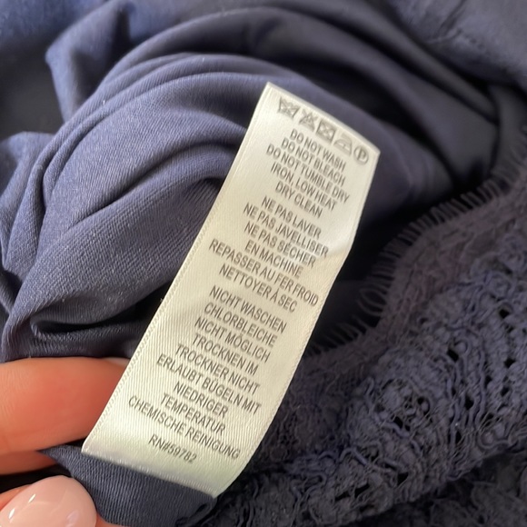 Adrianna Papell lace navy dress - Picture 11 of 16